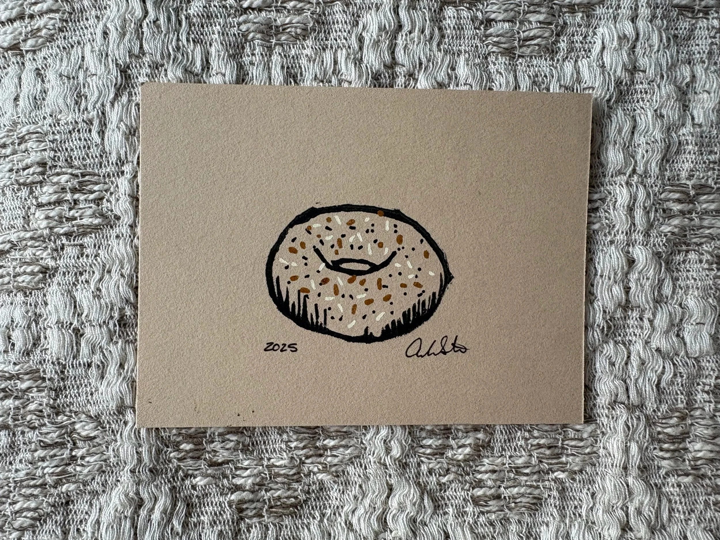 Everything Bagel 3x4 Mini Print