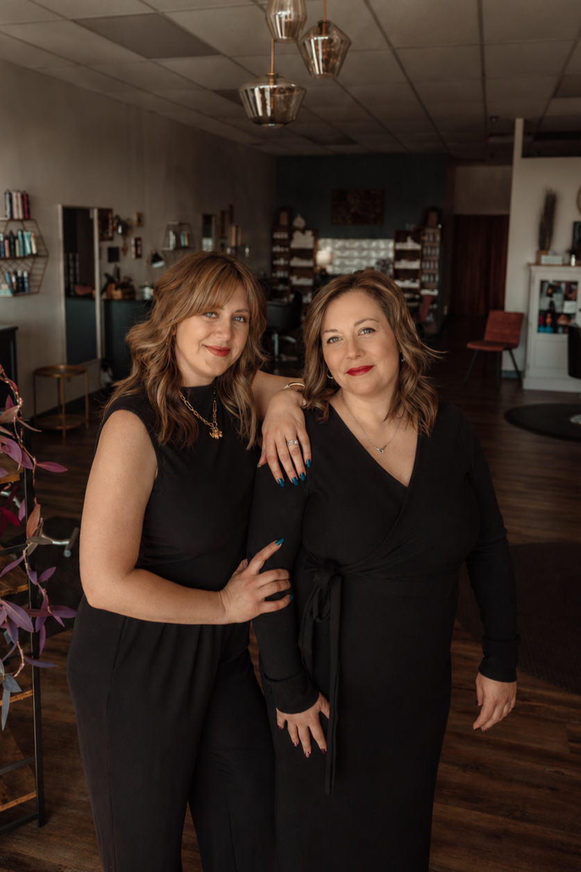 co-owners of Society the Salon, Rachel and Jodi