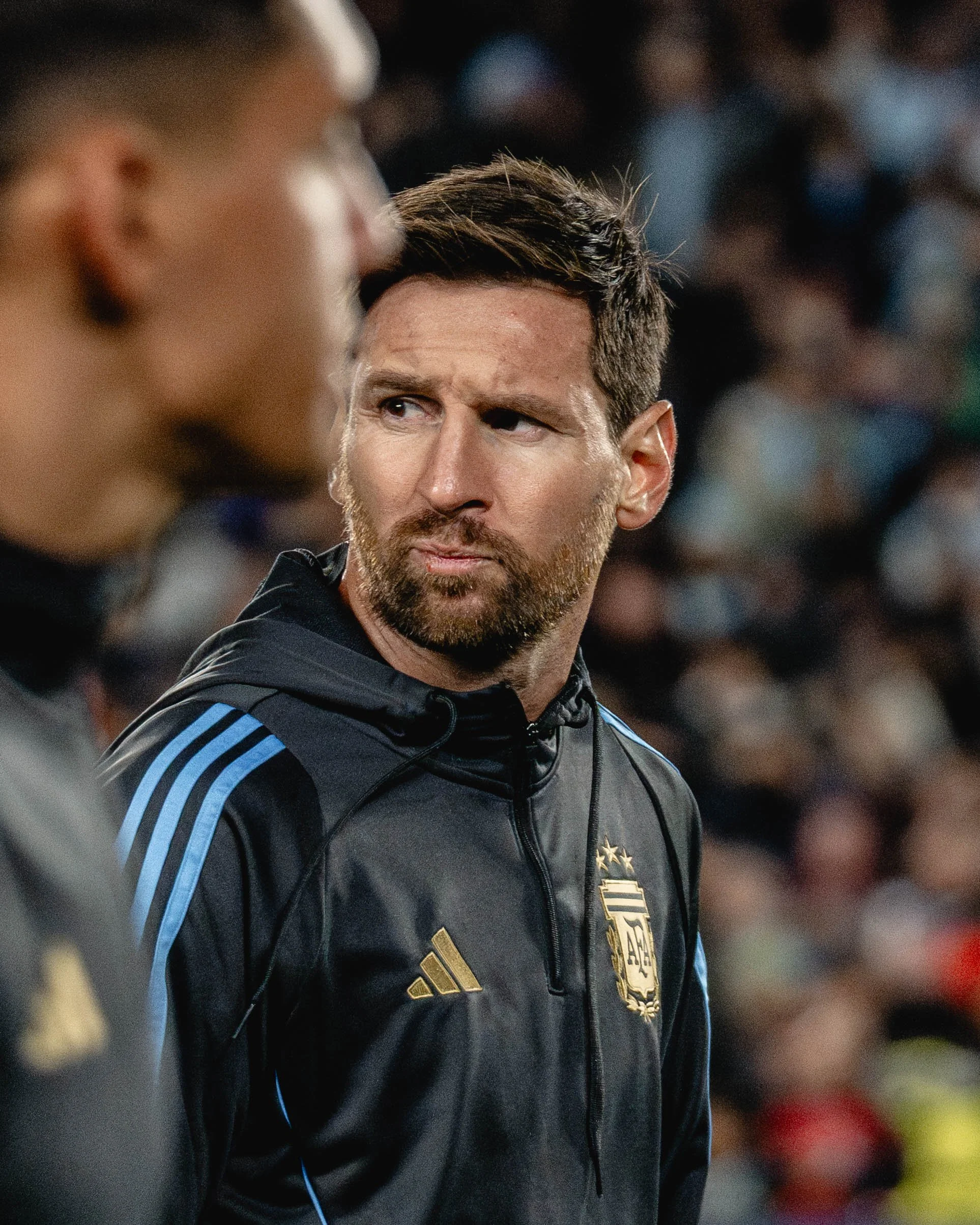 Lionel Messi durante concentración con la Selección Argentina - Fotografía deportiva profesional