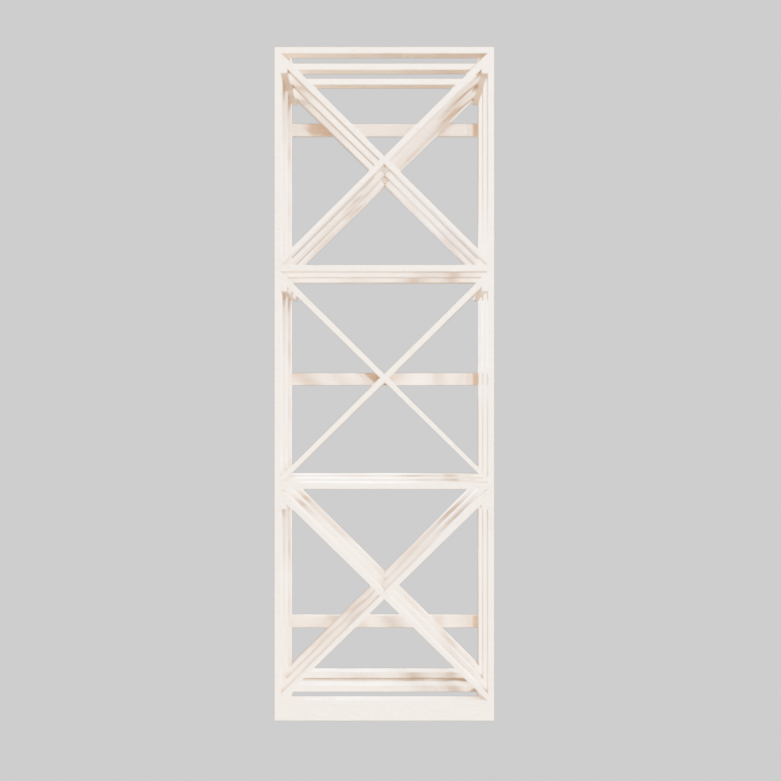 Lattice X-Cube Bin Storage