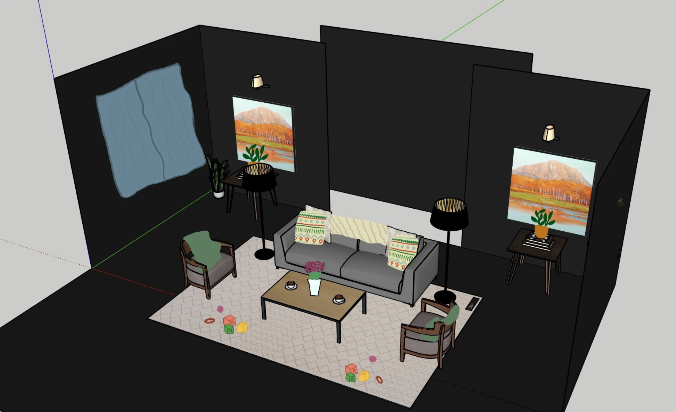 Render & sketch for short film, “What Lies Within Desire."