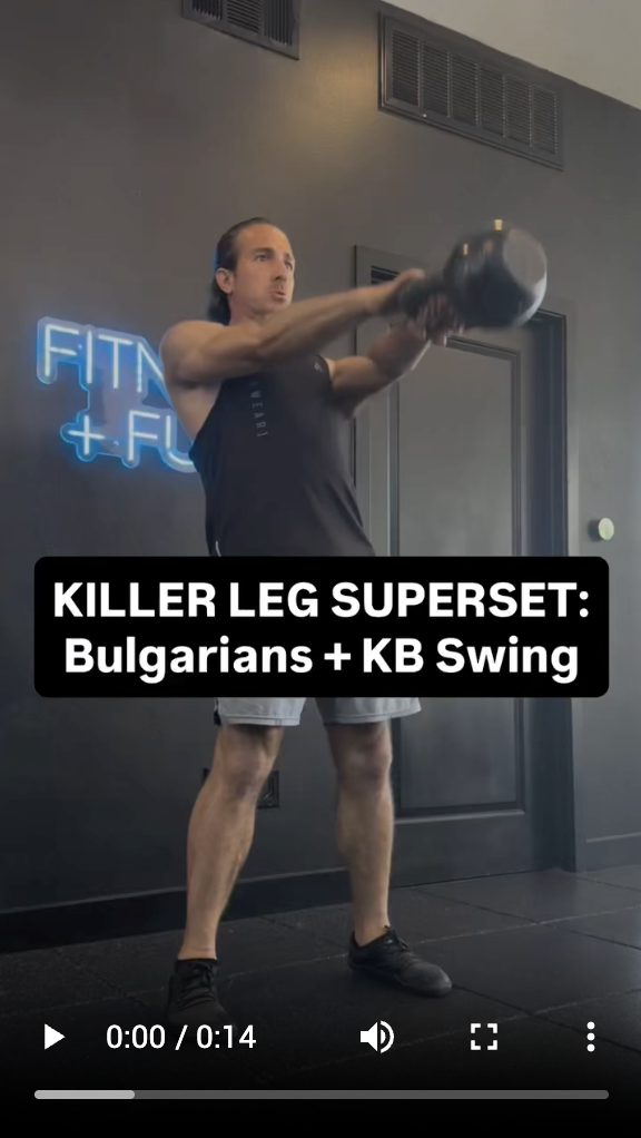 Killer Leg Superset: Bulgarian Split Squat + KB Swing