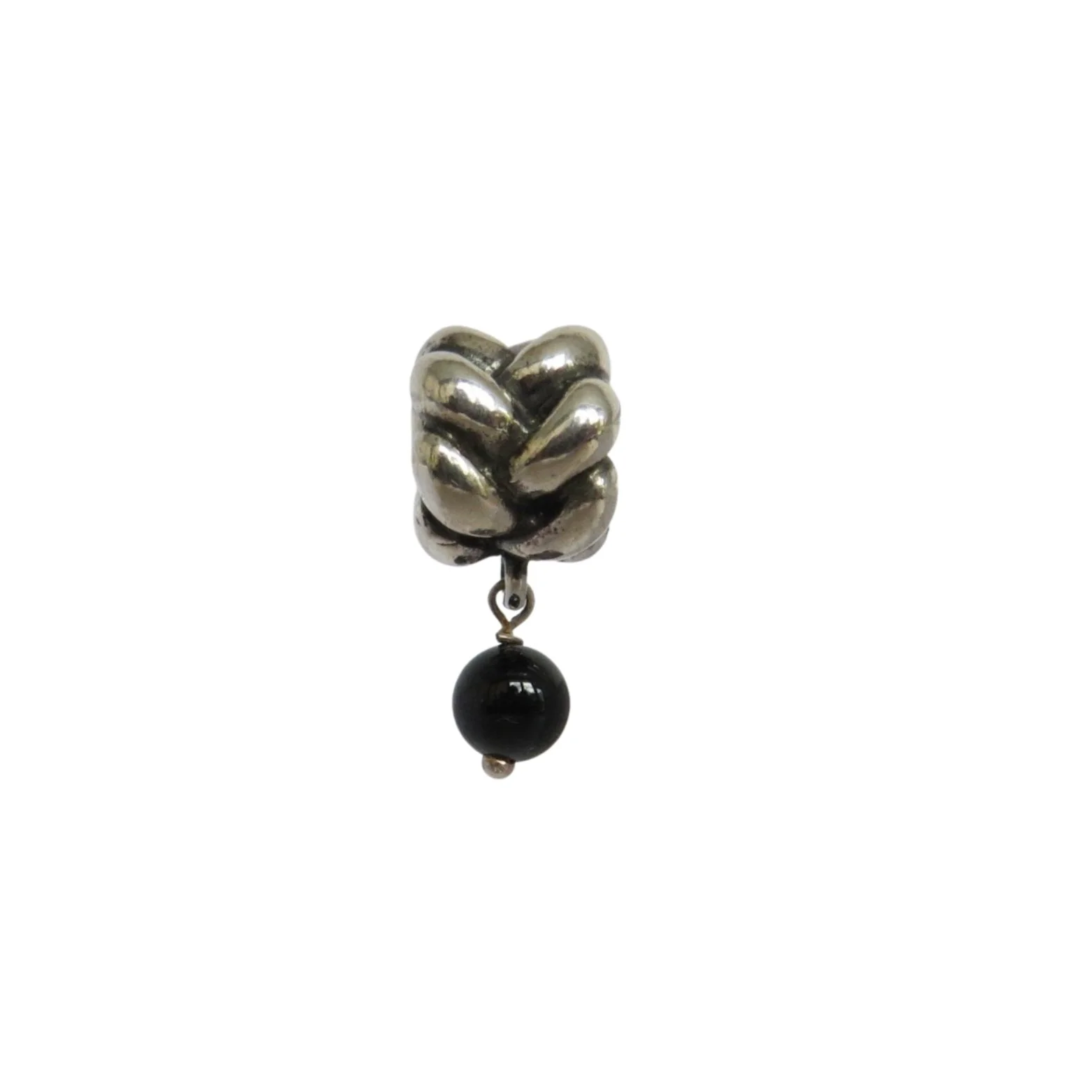 Pandora Braided Dangle with Onyx & Sterling Silver .925 Charm 790388O