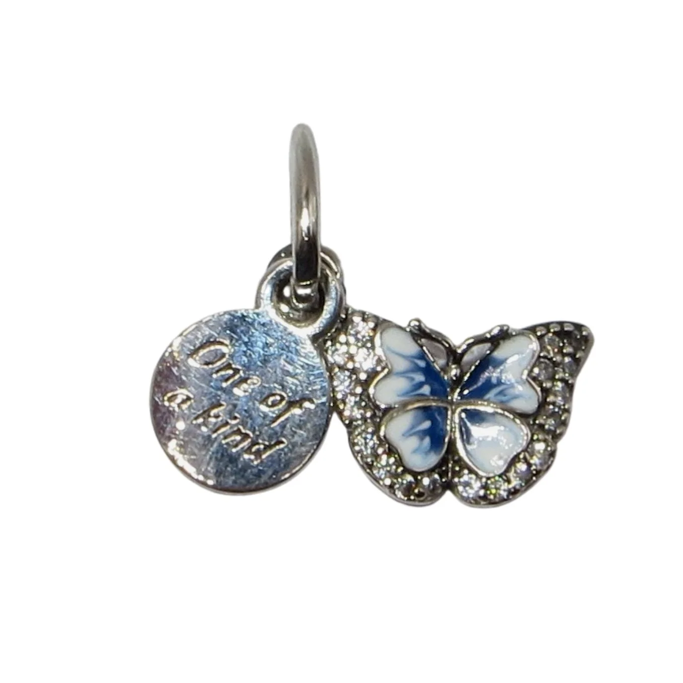 Pandora One of a Kind Butterfly Enamel Clear CZ & .925 Charm 790757C01