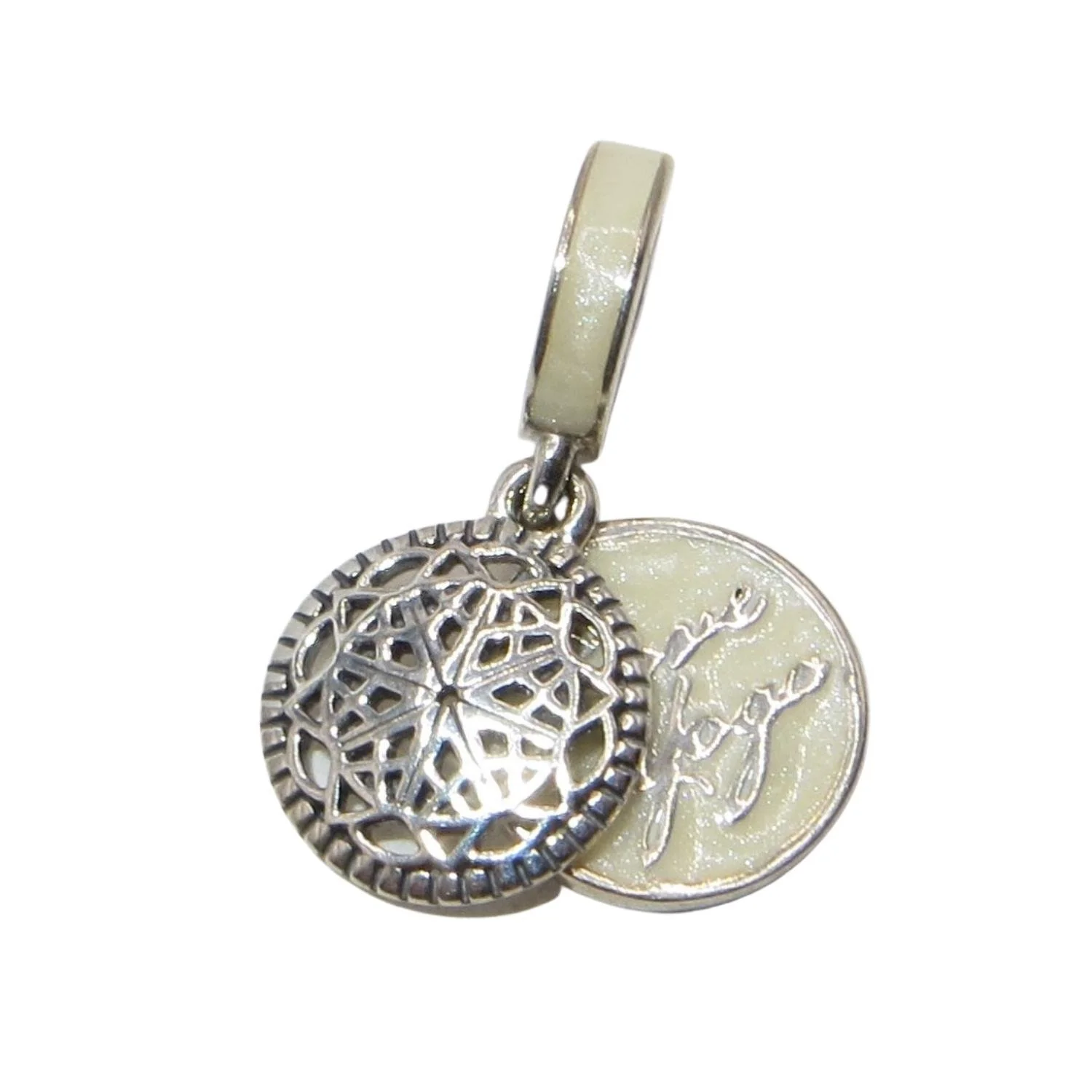 Pandora True Yoga Engravable Enamel and Sterling Silver .925 Charm 796205EN23