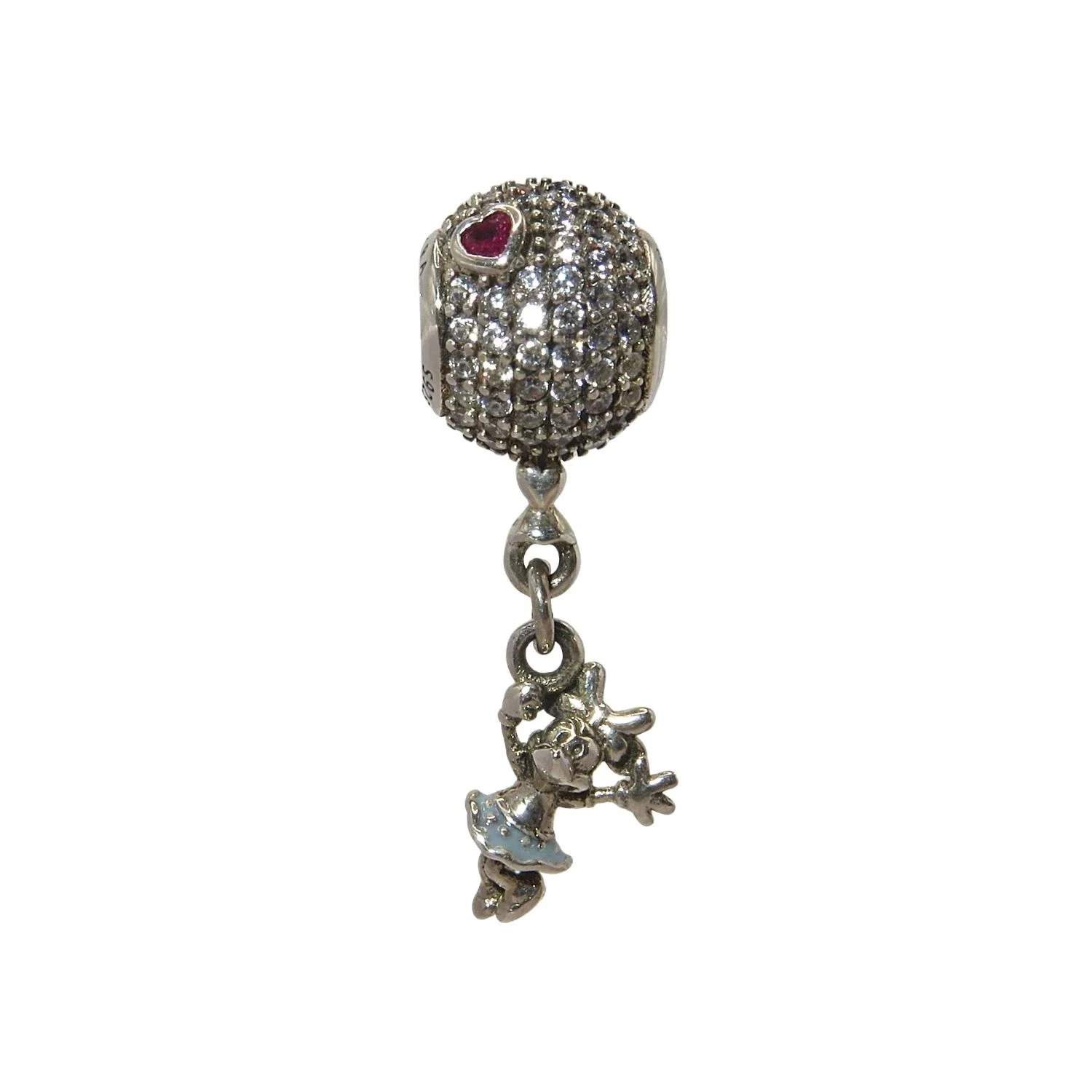 Pandora Disney Floating Minnie Mouse CZ & SS .925 Charm 797171CZ