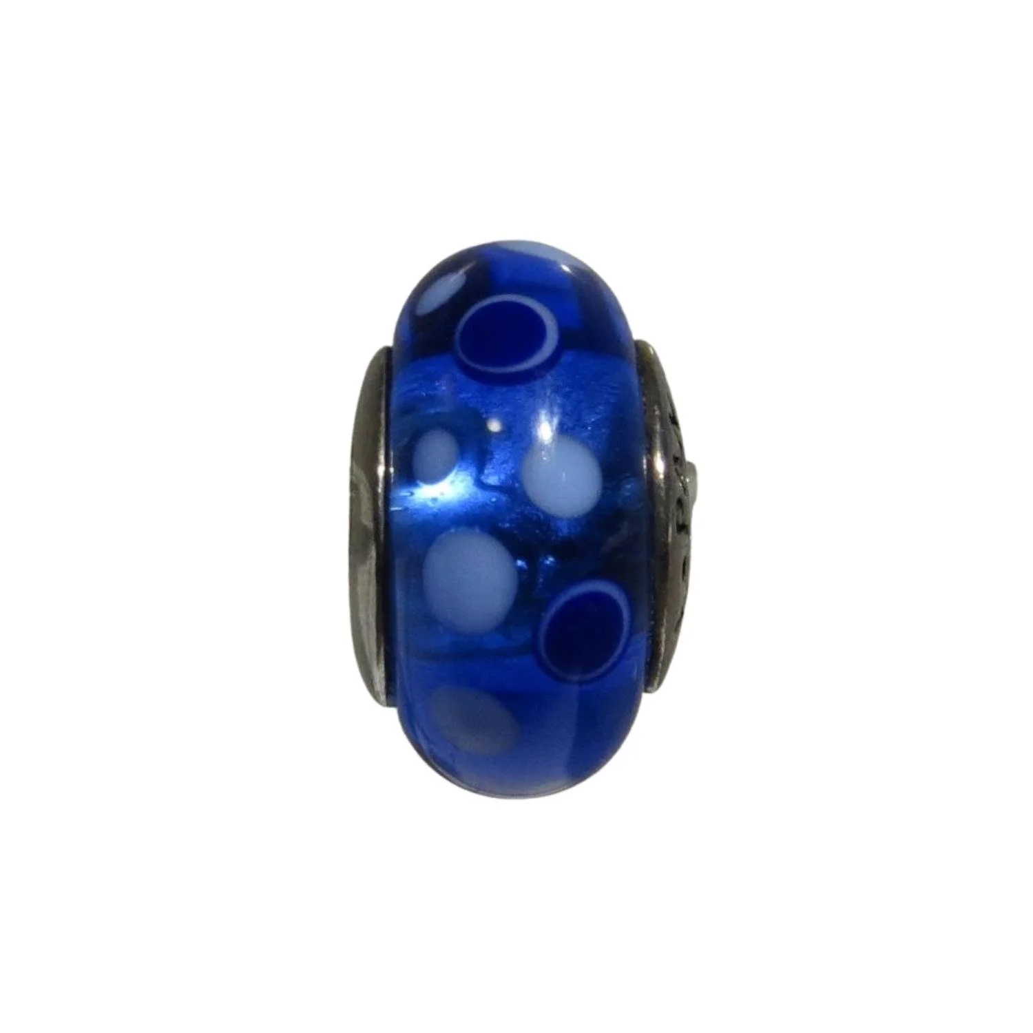 Pandora Blue Bubbles Blue Murano Glass & SS .925 Charm 790695