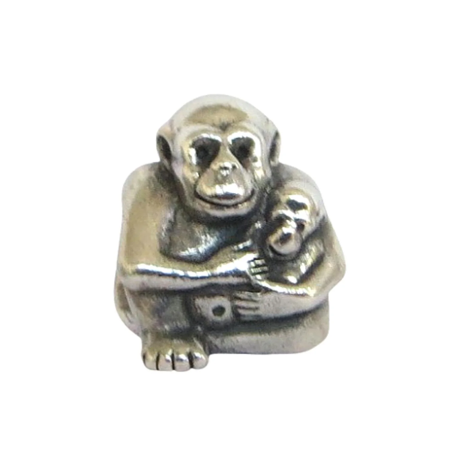 Pandora Chimp Family Mother And Baby Sterling Silver Charm 790422