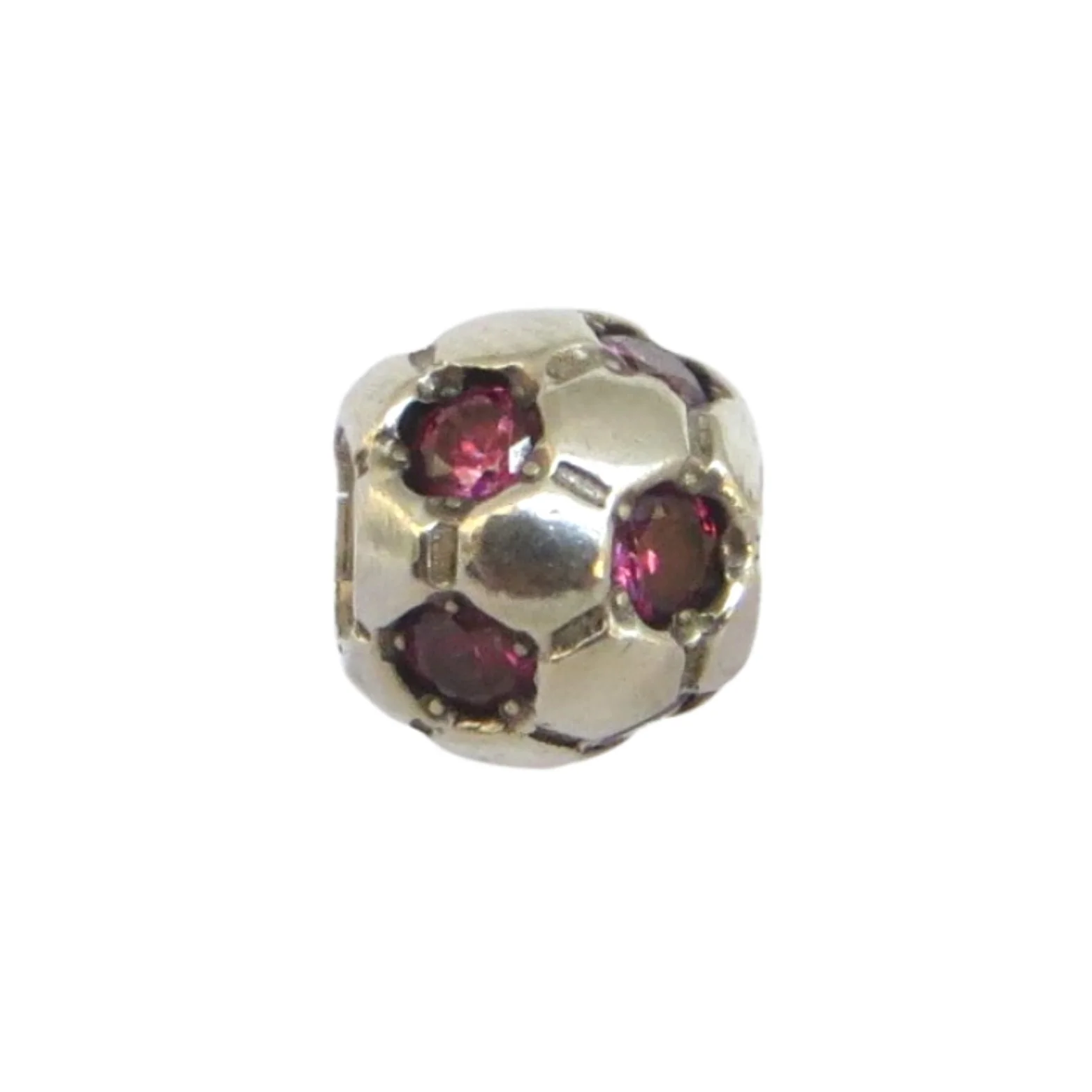 Pandora Soccer Ball in Red CZ & SS .925 Charm 790444CZR