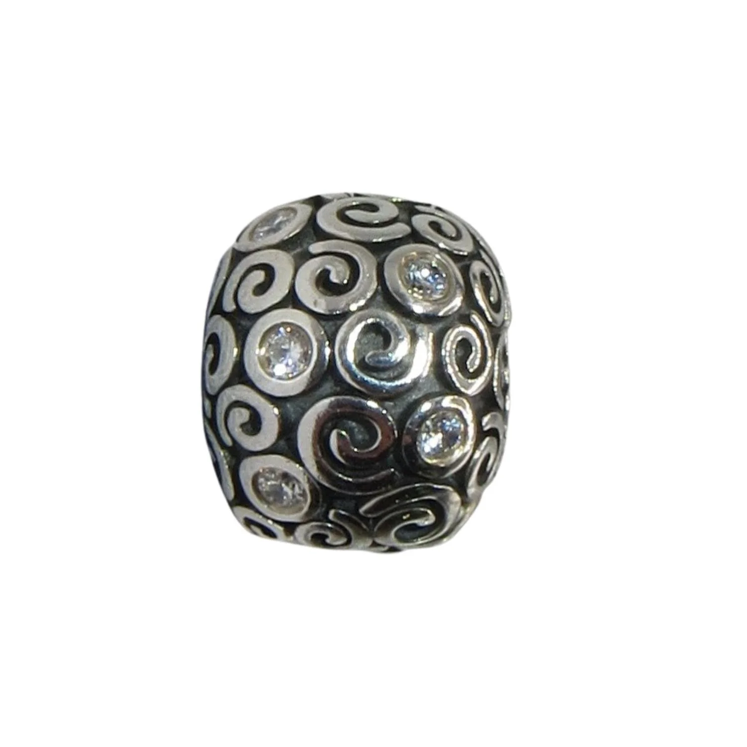 Pandora Wind Swirls Clear CZ Sterling Silver .925 Clip Charm 790962CZ