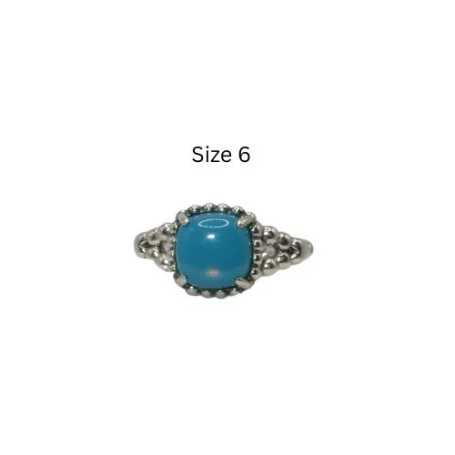 Pandora Vibrant Spirit Ring Size 6 Blue Crystal & Sterling Silver .925 197188NSC