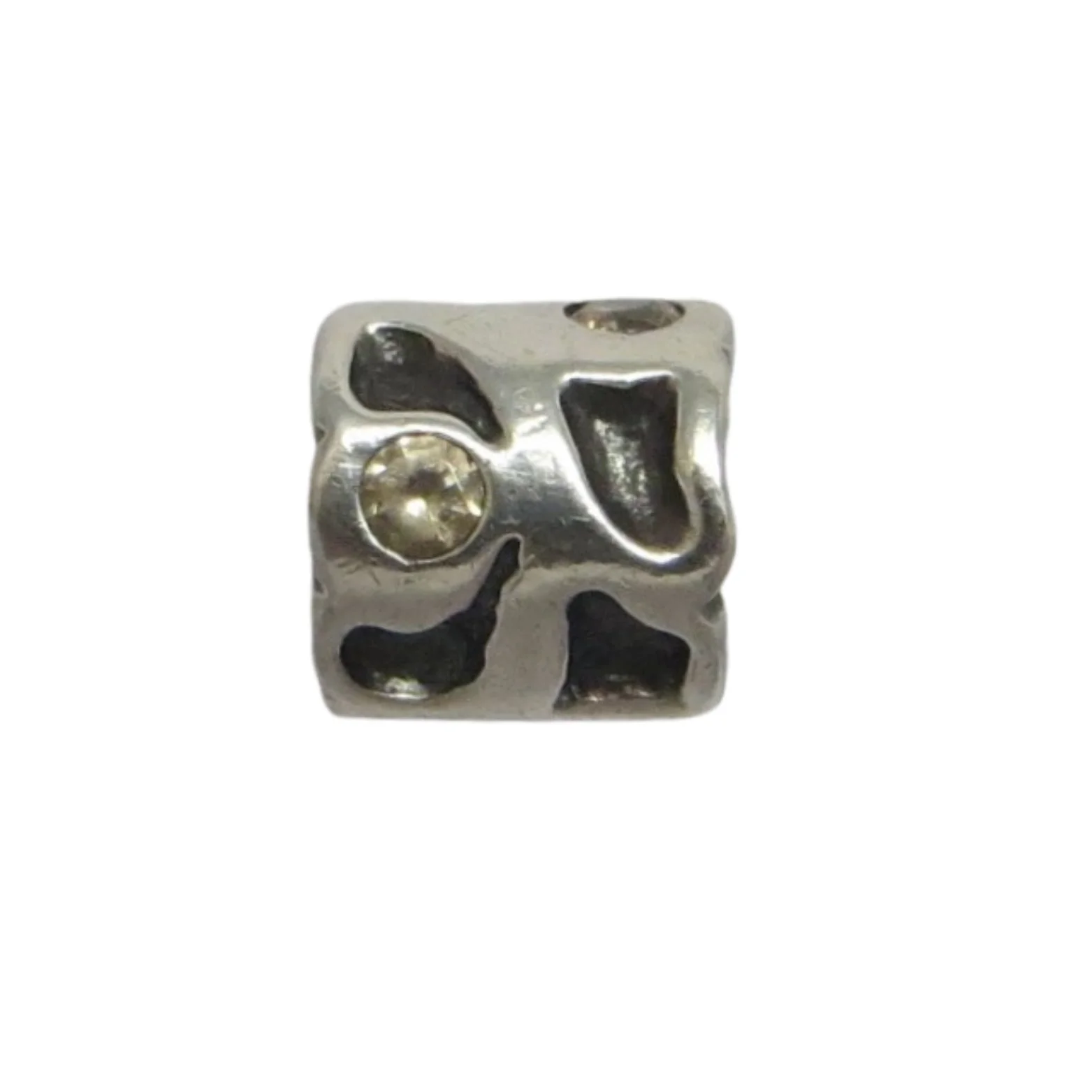 Pandora Pond in Champagne CZ & Sterling Silver .925 Vintage Charm 790336CCZ