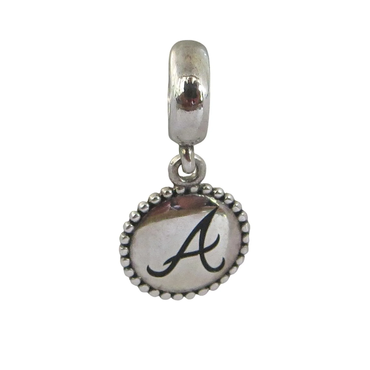 Pandora Atlanta Braves Baseball Sports Sterling Silver .925 Charm 790969USB-G002