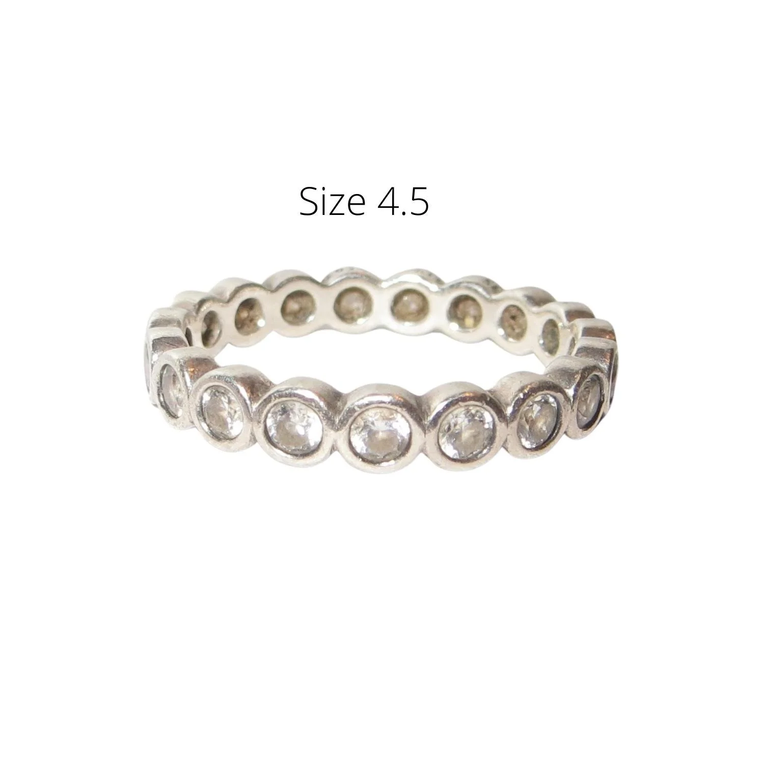 Pandora Alluring Brilliant Petite Ring Size 4.5 Clear CZ & Sterling Silver .925 190941CZ