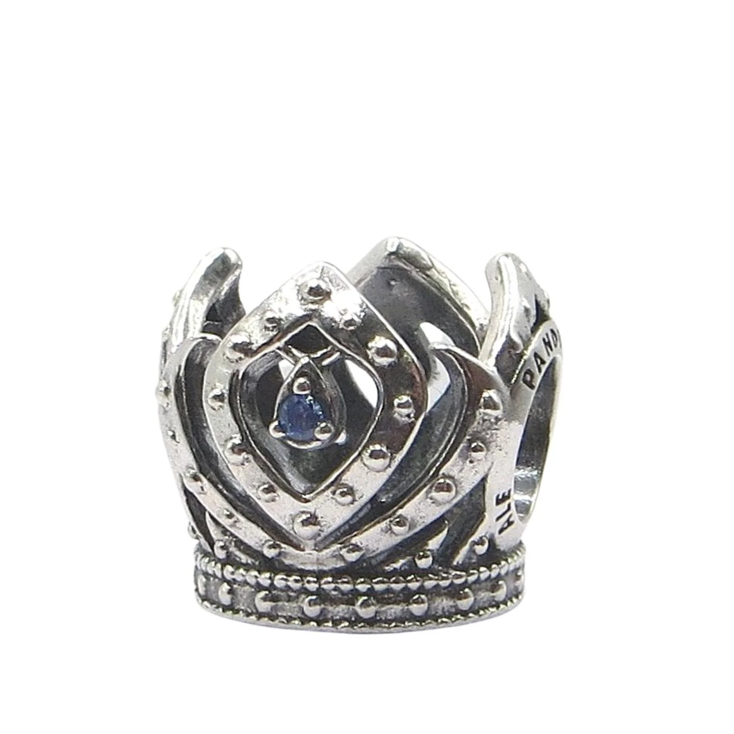 Pandora Disney Frozen Elsa's Crown Blue CZ & SS .925 Charm 791588CZB