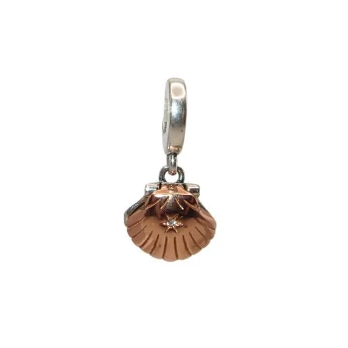 Pandora Club 2023 Seashell Freshwater Pearl Rose Gold Plated Diamond	& SS.925 Charm 782449C01