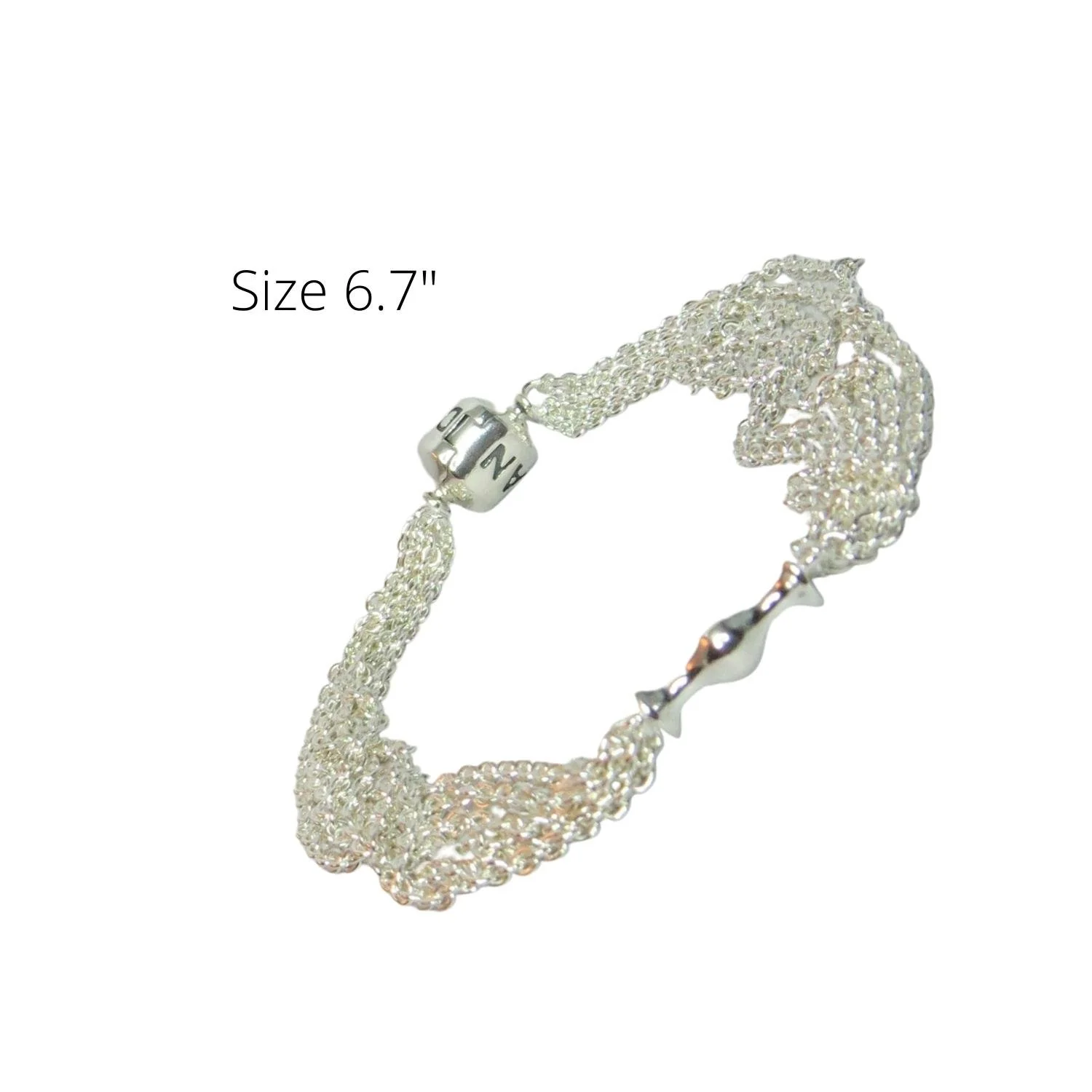 Pandora One-clip Multi-chain Charm Bracelet 6.7" SS .925 591701