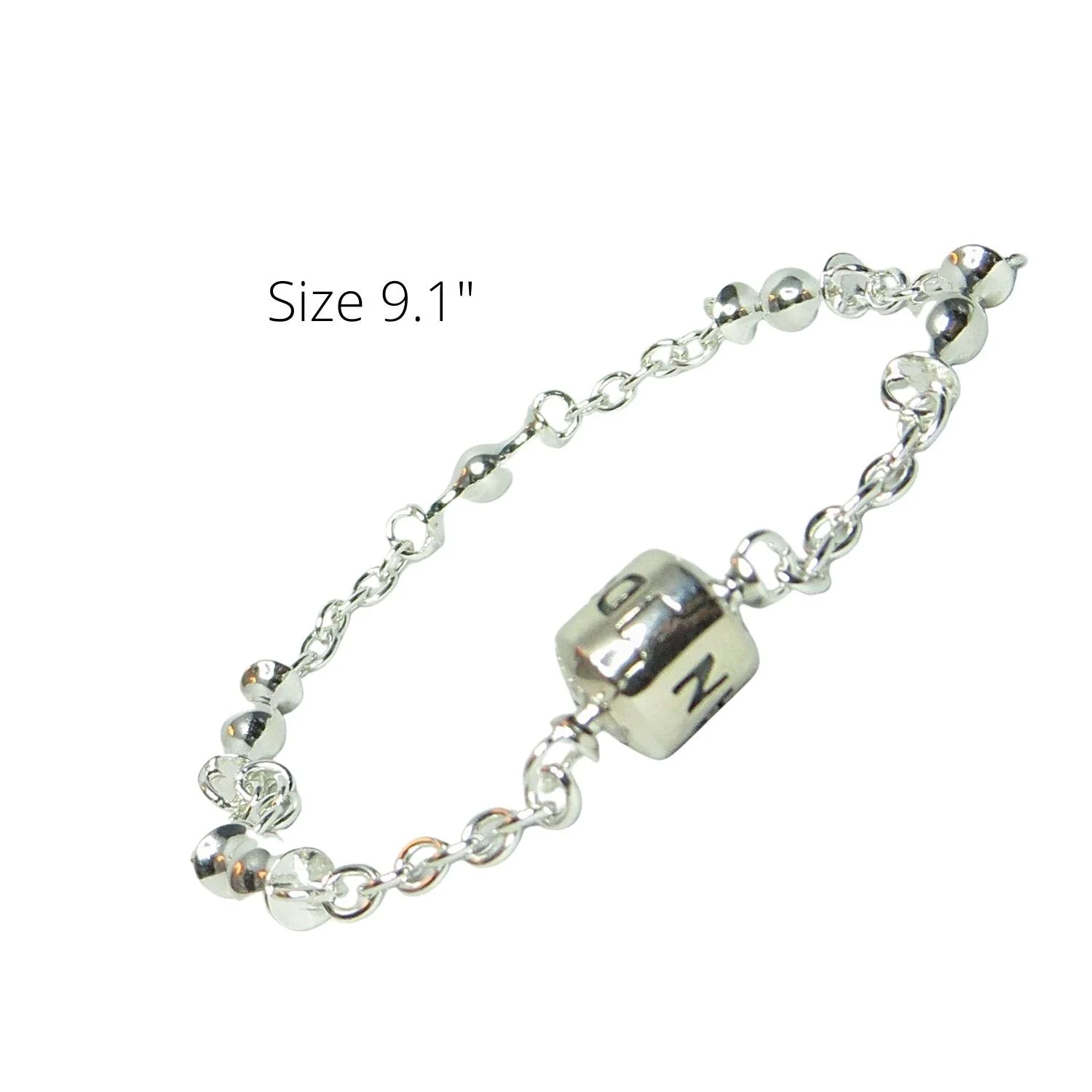 Pandora Five -Clip Chain Clip Charm Bracelet Size 9.1" SS .925 591704