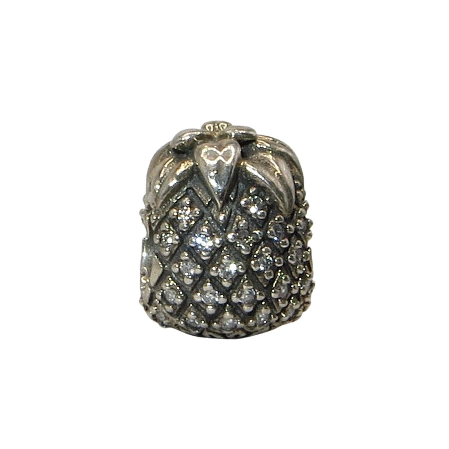 Pandora Sparkling Pineapple Clear CZ Sterling Silver .925 Charm 791293CZ