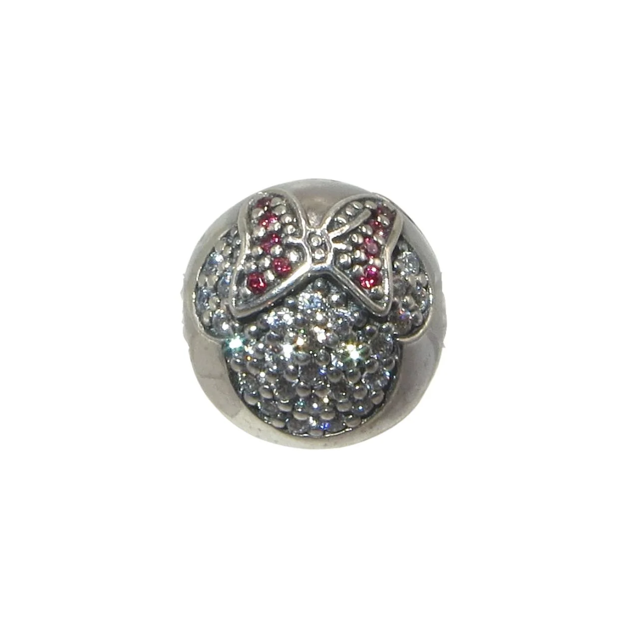 Pandora Disney Minnie Mouse CZ Pave & SS .925 Clip Charm 791450CZ