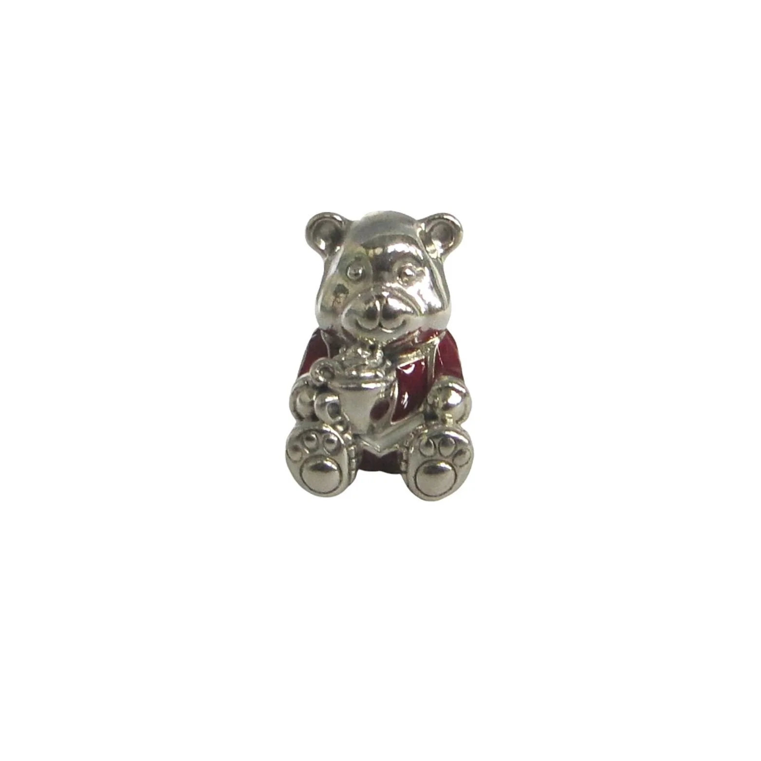 Pandora Christmas Teddy Bear w/Cocoa Enamel & SS .925 Charm 797564ENMX
