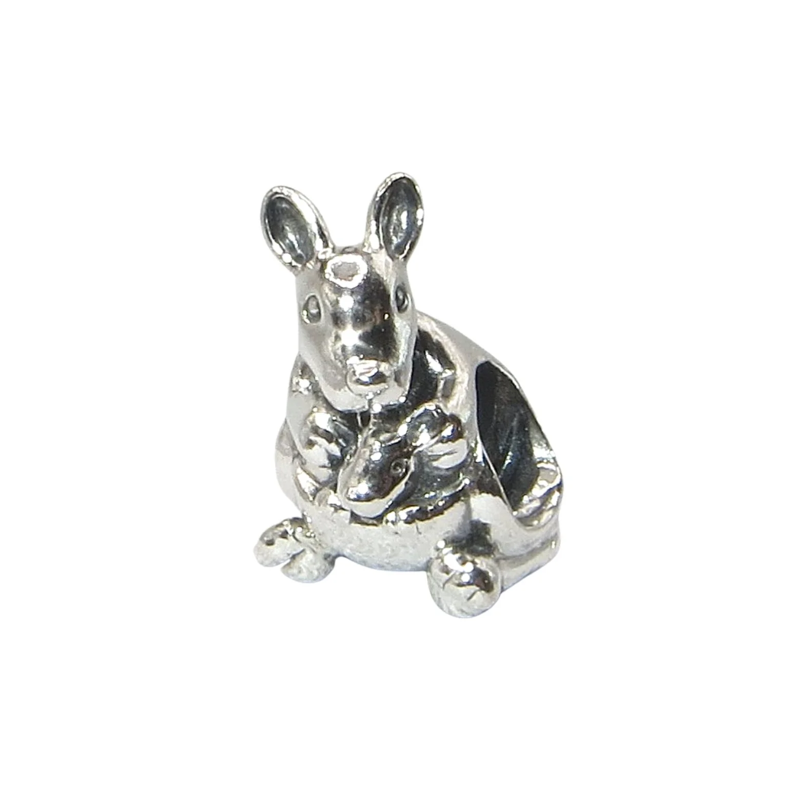Pandora Mama Kangaroo and Baby Sterling Silver Charm 791910