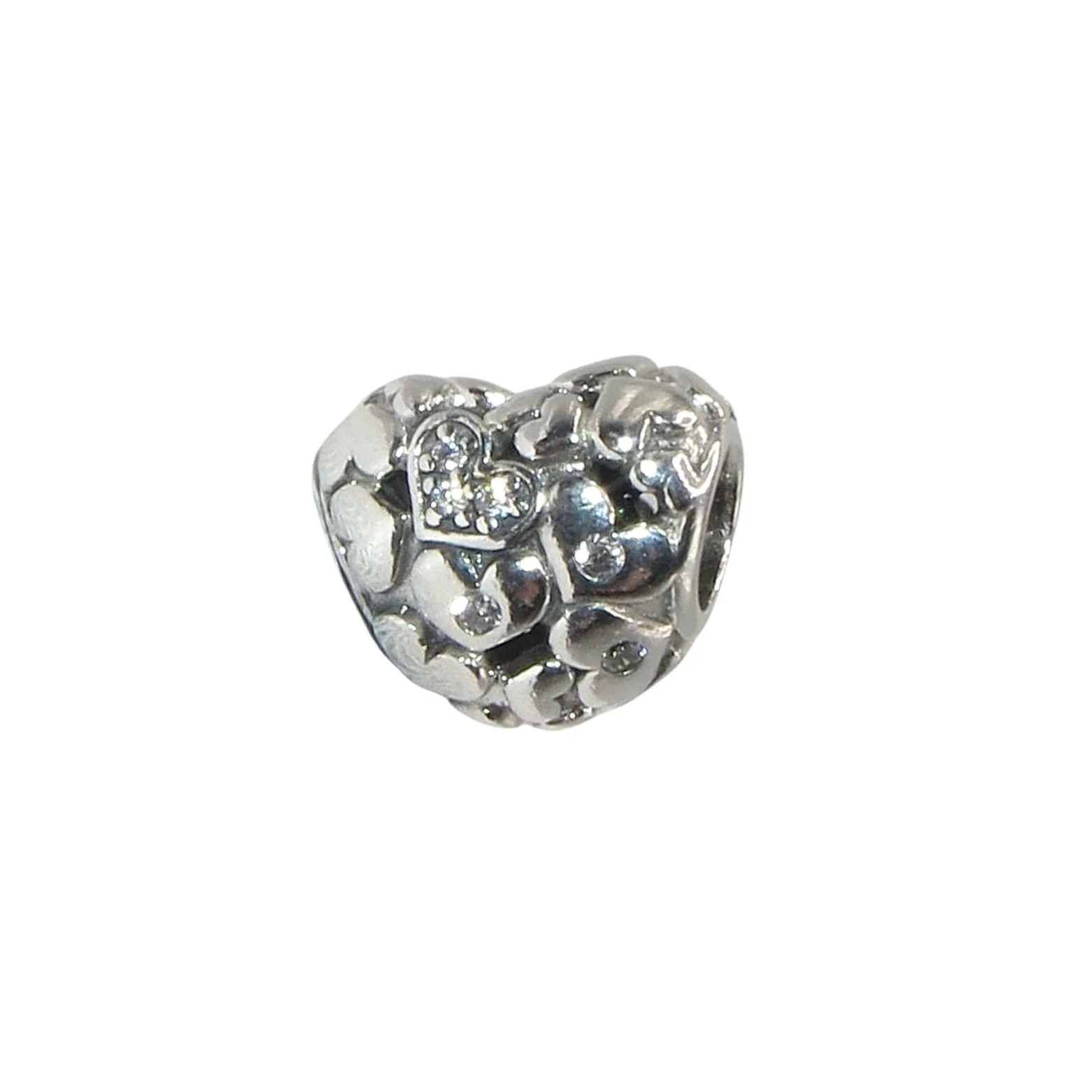 Pandora Follow the Stars Clear CZ & SS .925 Heart Charm 791382CZ