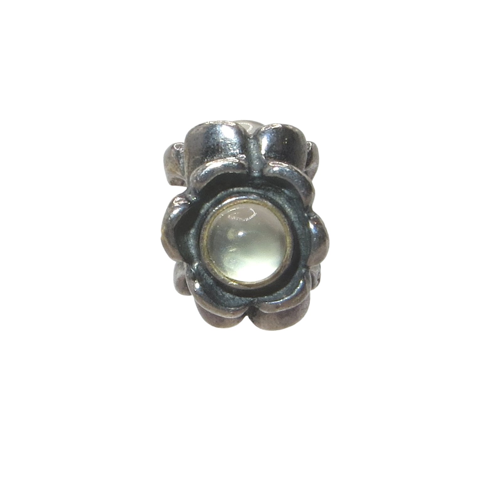 Pandora Vintage Morning Glory Moonstone & SS .925 Charm 790279MS