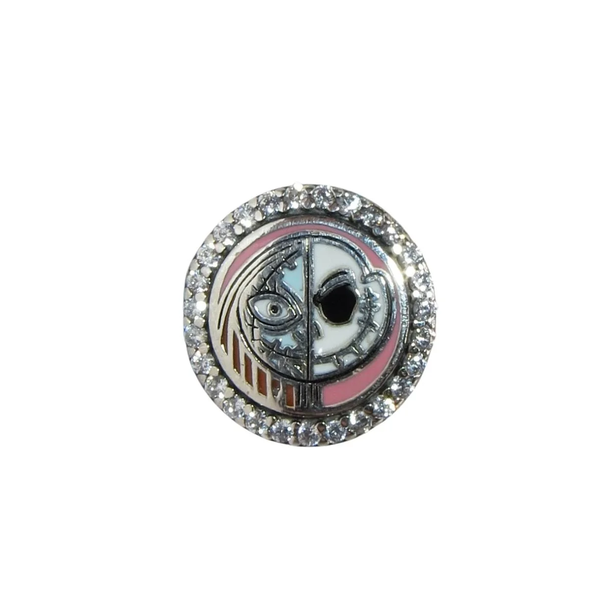 Pandora Nightmare Before Christmas Clear CZ Enamel & SS .925 Charm Park Exclusive