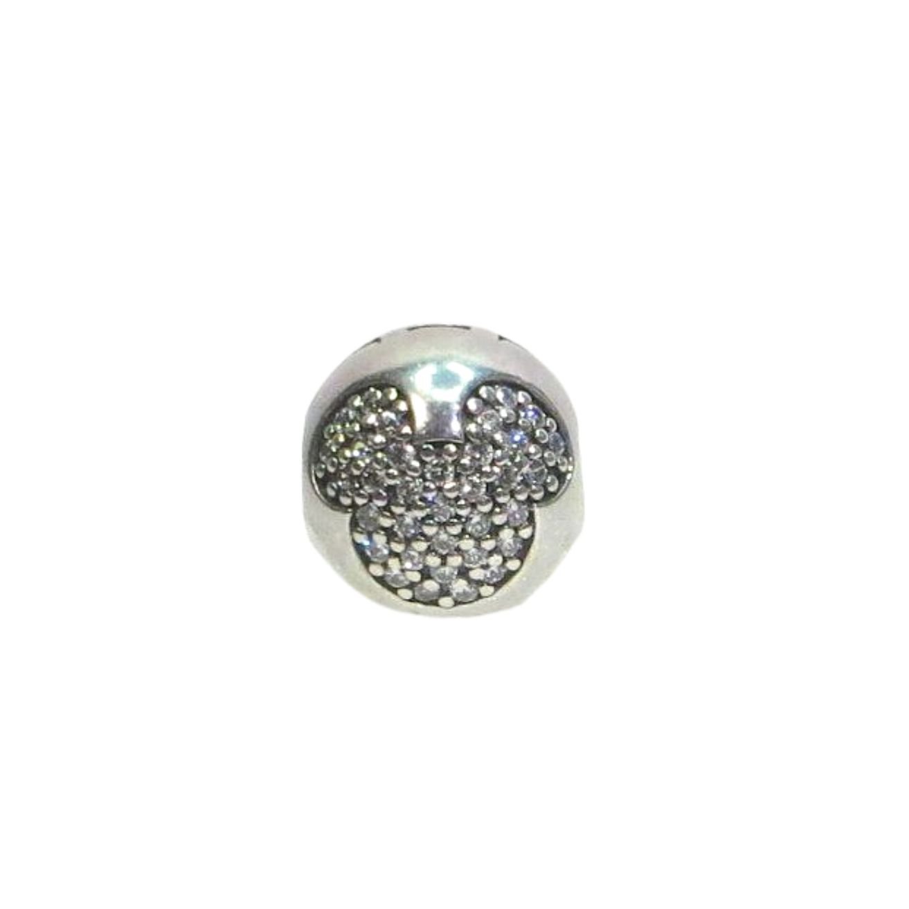 Pandora Disney Mickey CZ Pave & SS .925 Clip Charm 791449CZ