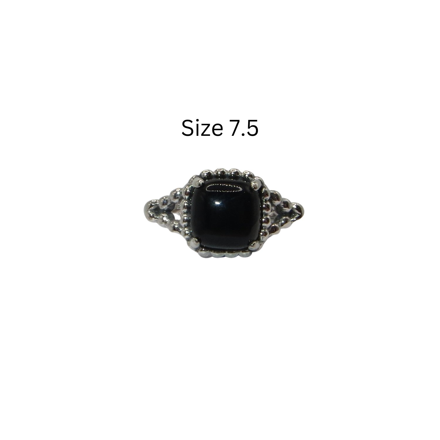 Pandora Vibrant Spirit Size 7.5 Black Crystal & SS .925 Ring 197188NCK