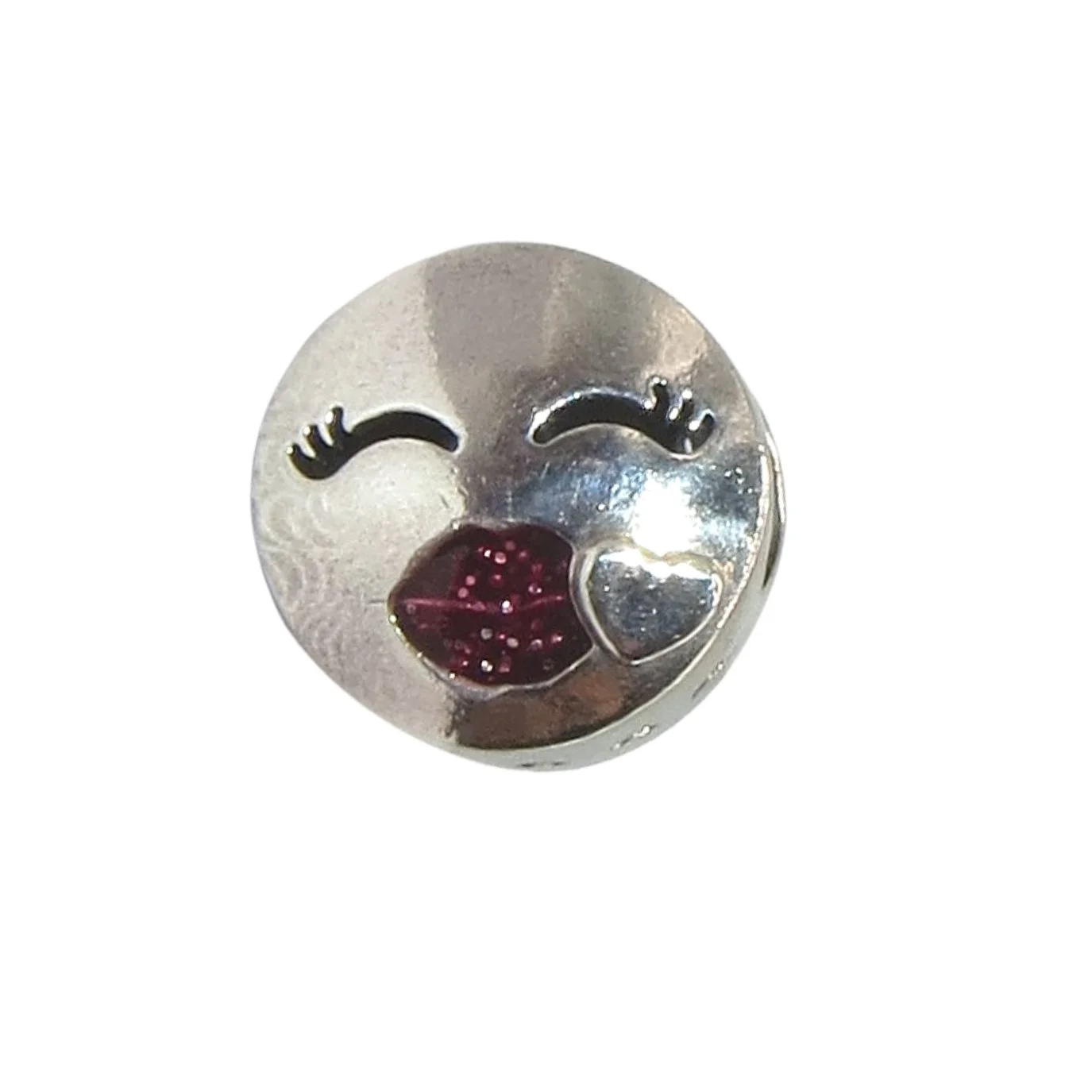 Pandora Kiss Emoji Texting Enamel and Sterling Silver .925 Charm 796561EN152