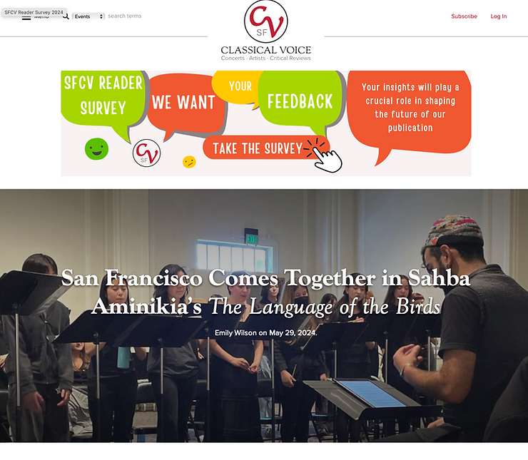 San Francisco Comes Together in Sahba Aminikia's The Language of the Birds