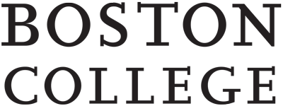 Boston College logo with text