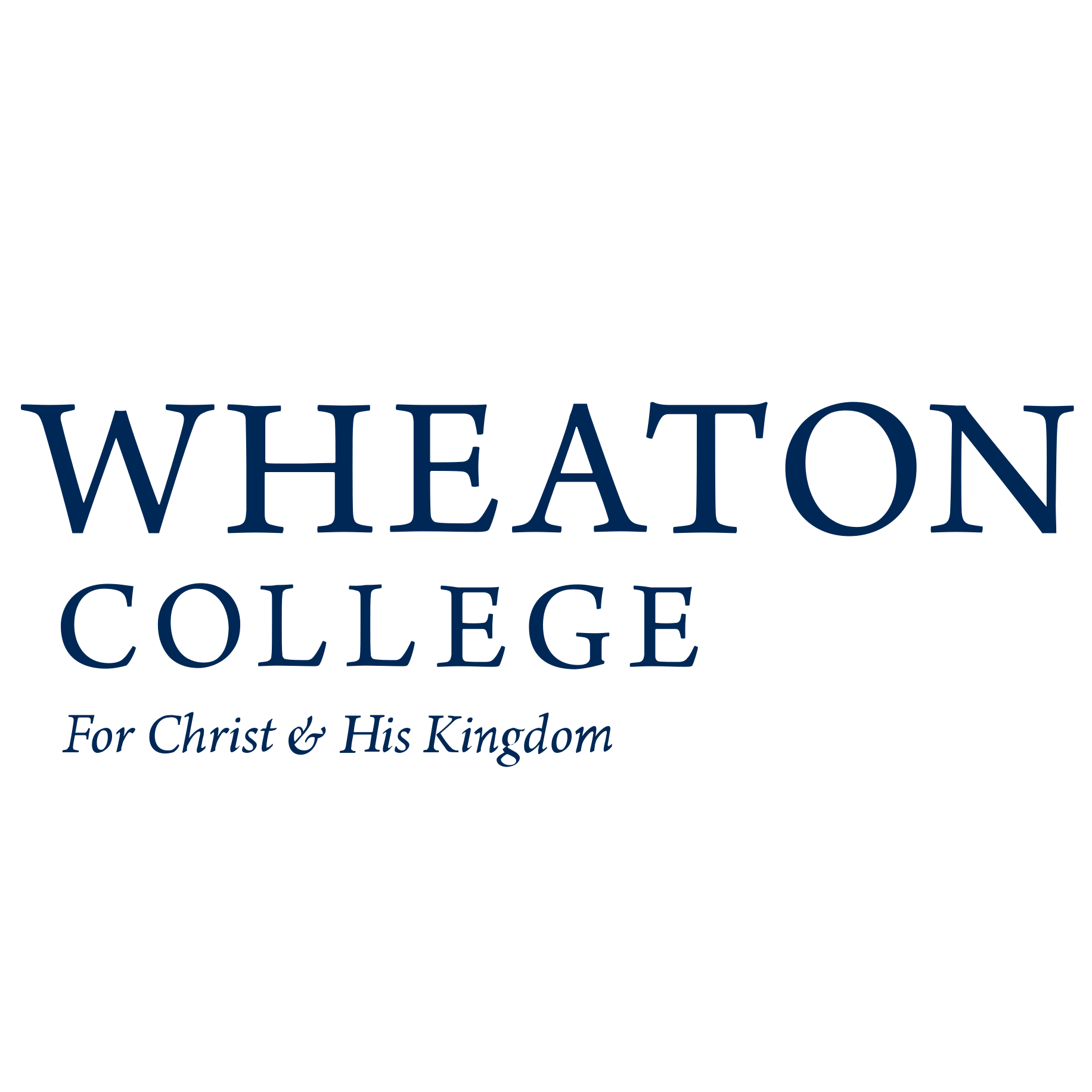 Wheaton College logo with the tagline "For Christ & His Kingdom"