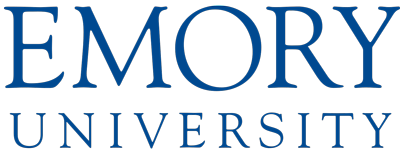 Emory University logo in blue text.