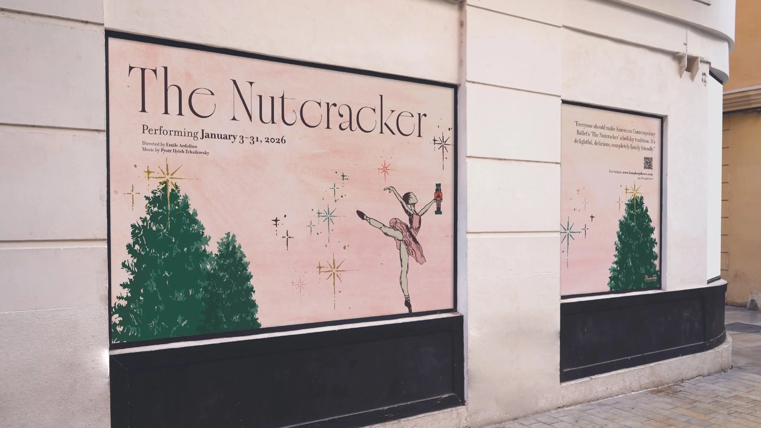 Nutcracker Campaign Poster Window Ads