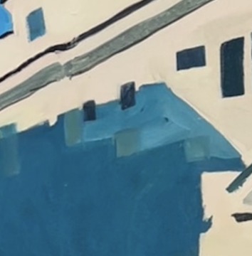 “California House” Oil Painting