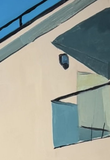 “California House” Oil Painting