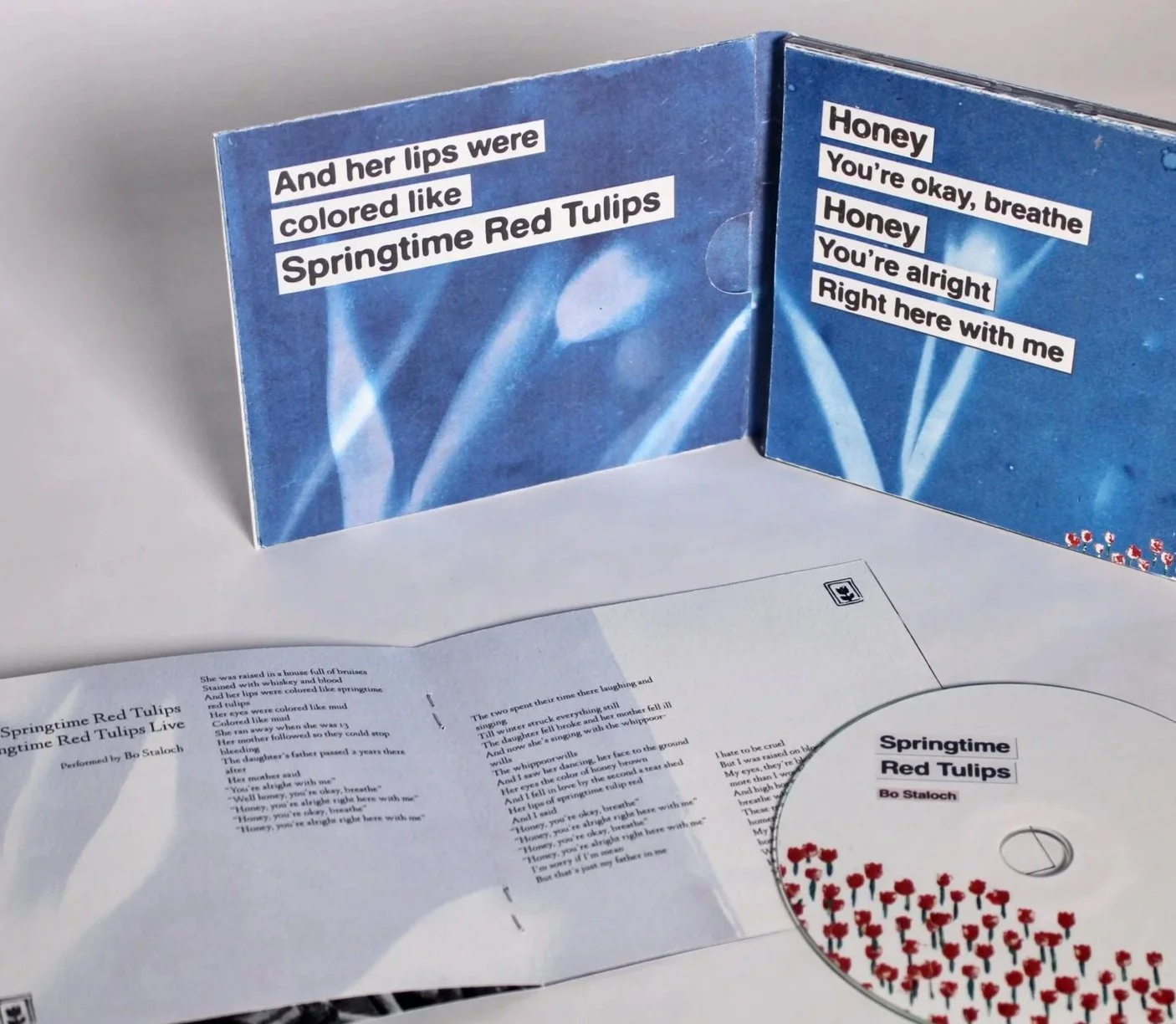 "Springtime Red Tulips" CD Packaging