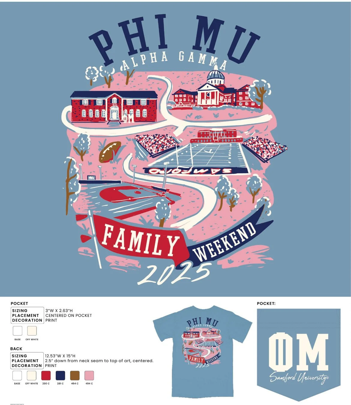 Phi Mu Family Weekend Shirt