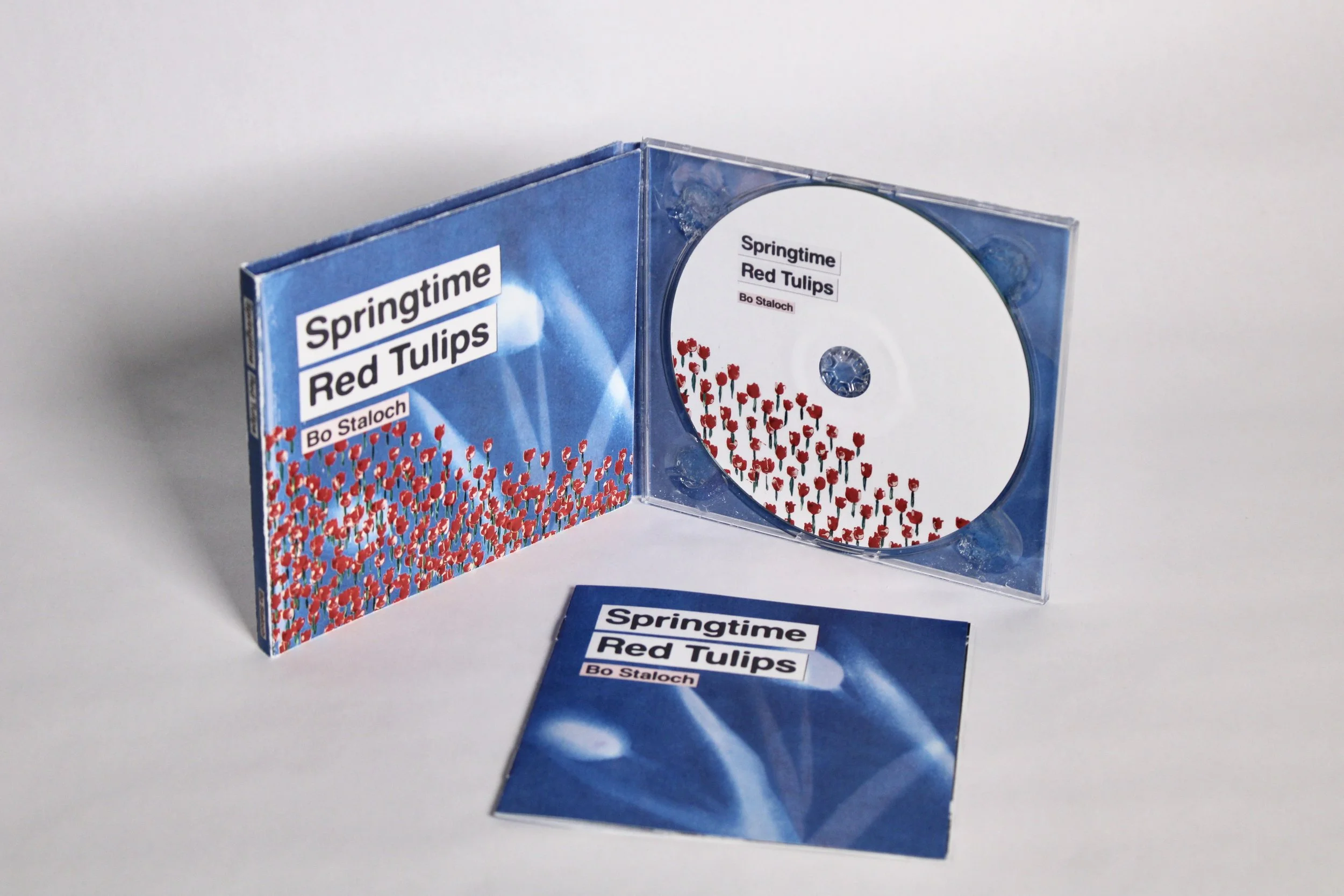"Springtime Red Tulips" CD Packaging