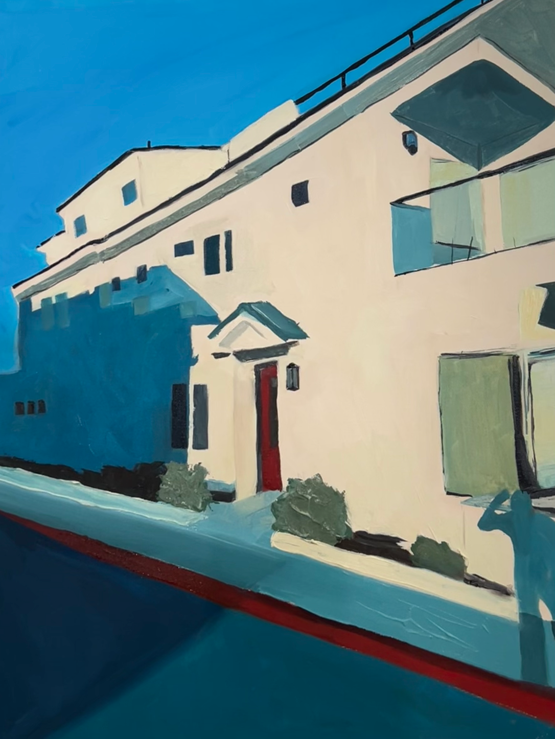 “California House” Oil Painting