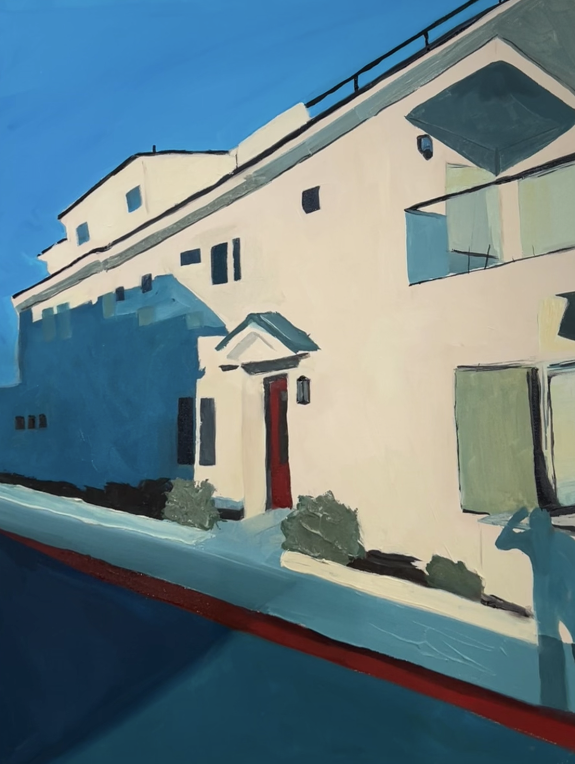 "California House" Oil Painting