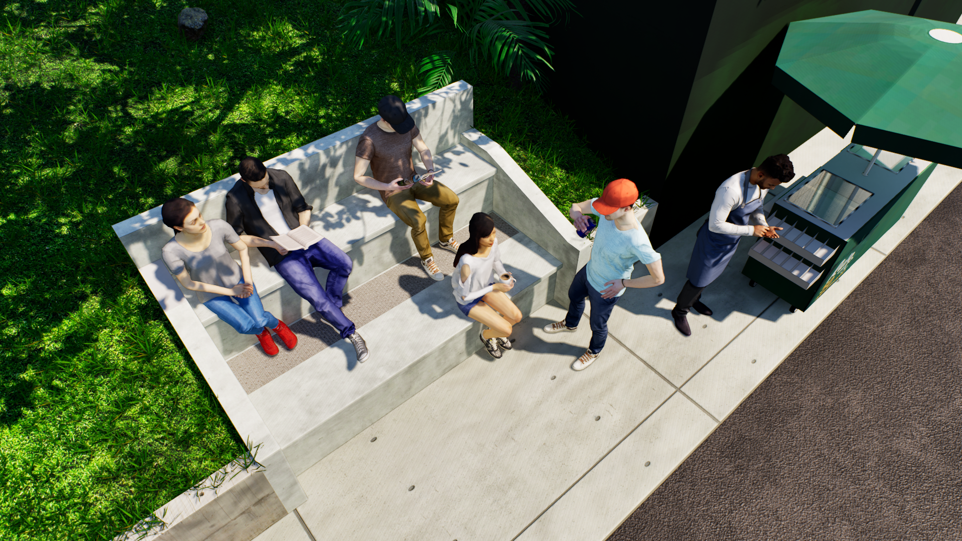 Rulos - Gradas en uso