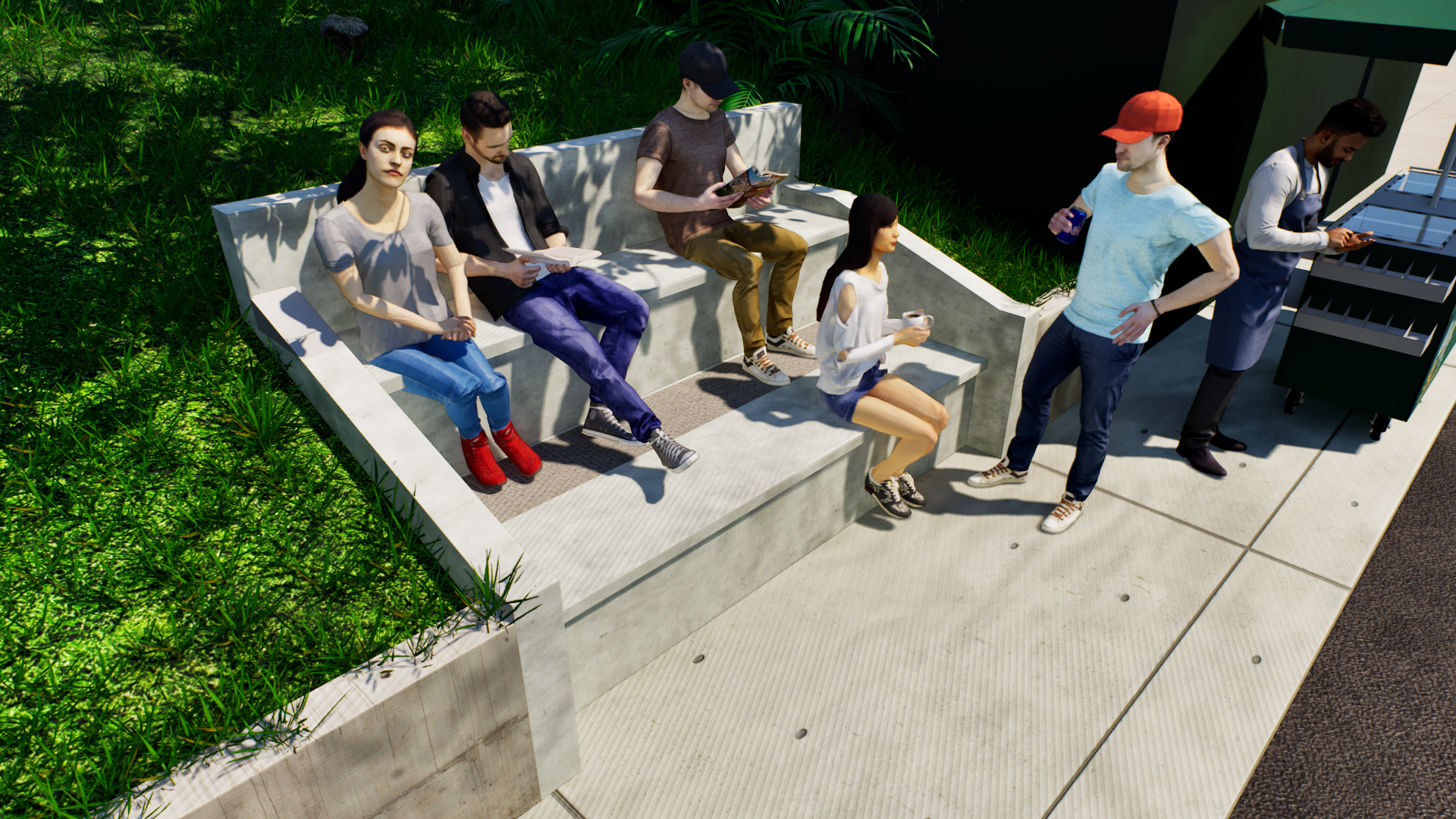 Rulos - Gradas en uso