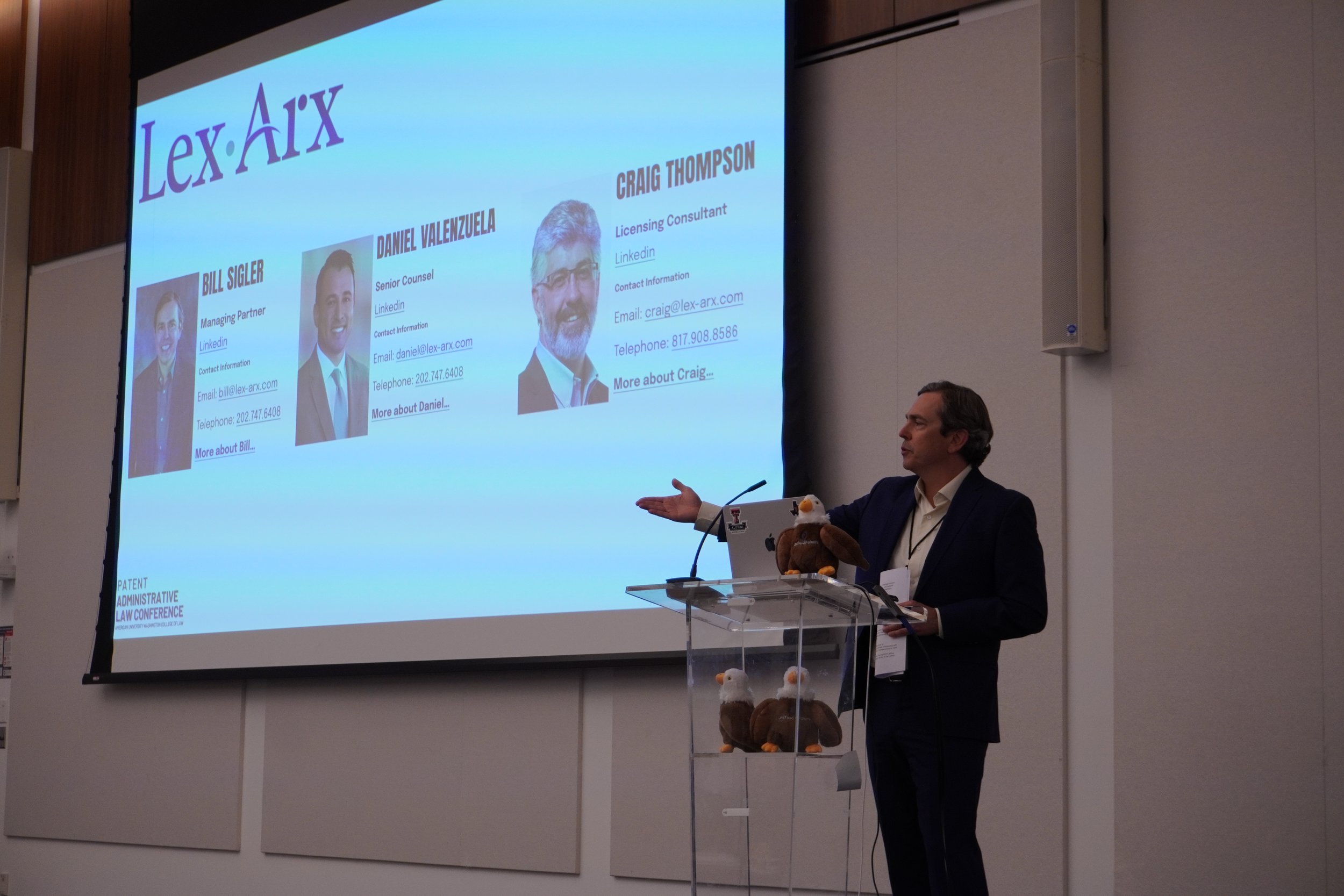 Bill Sigler introducing LexArx to the group.