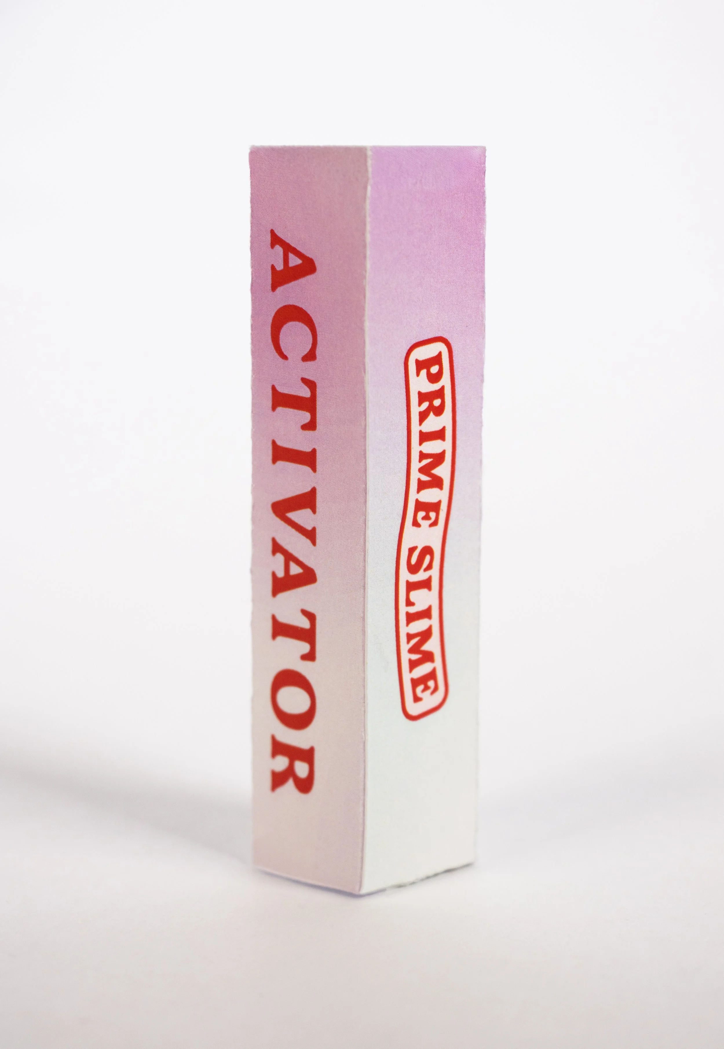 A pink and white box of Primissippi Acne Treatment, standing on a white surface, with red and white text.