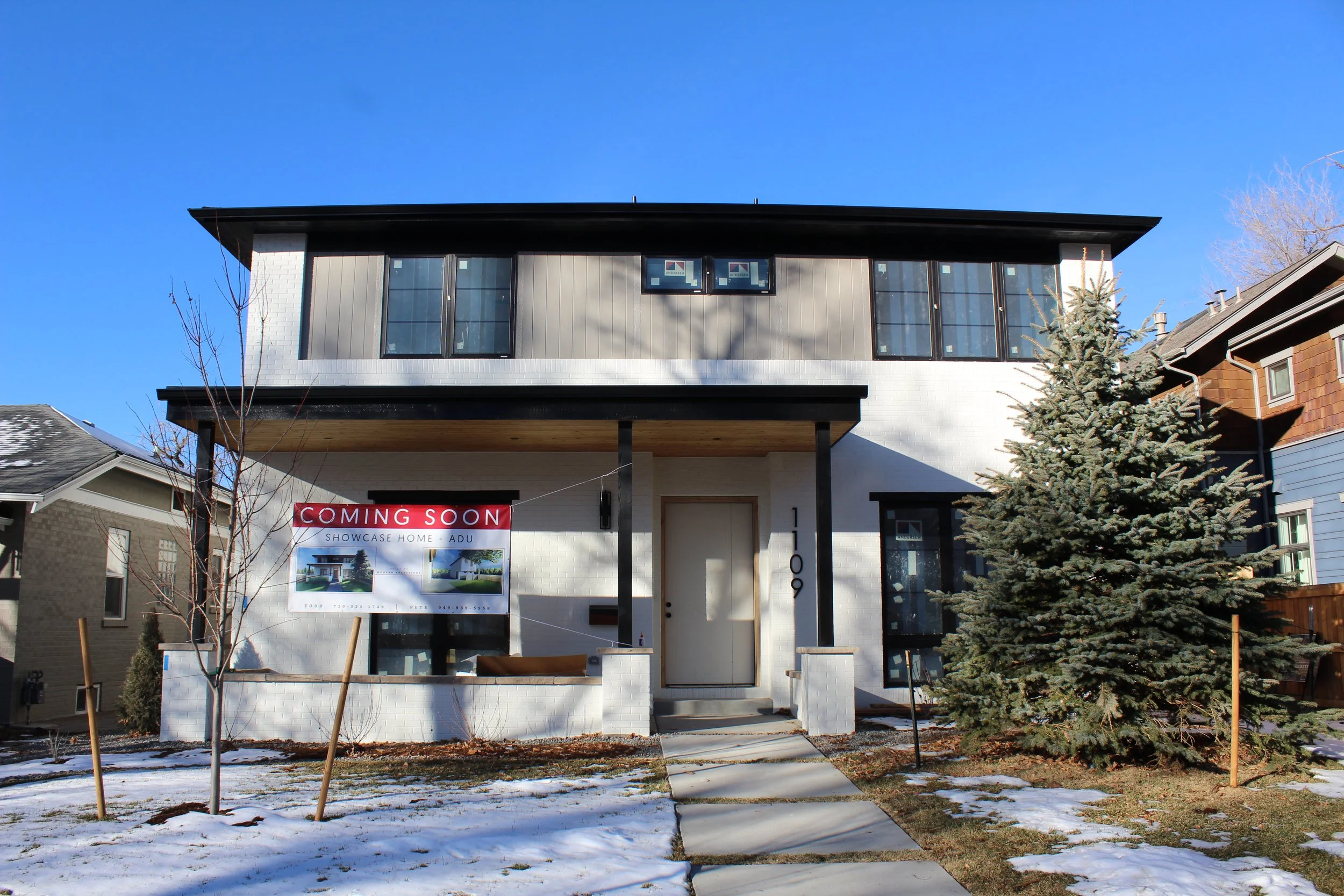 A professional and super detailed work with premium materials. This is a custom house constructed by Modern Traditions Inc     