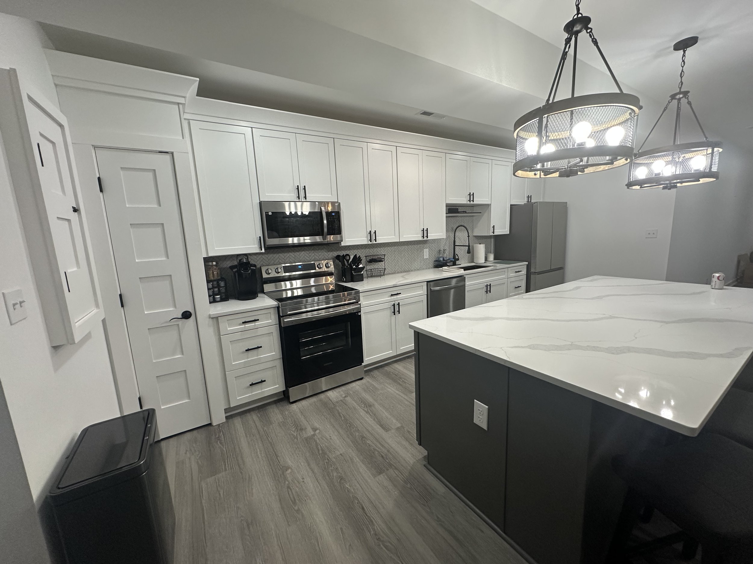 Basement Remodel with Built in Kitchen